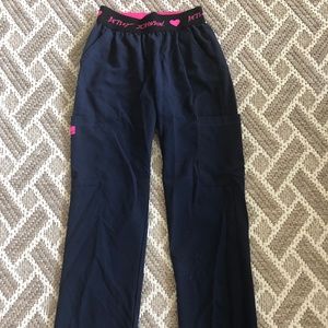 Betsy Johnson Navy Scrub Bottoms
